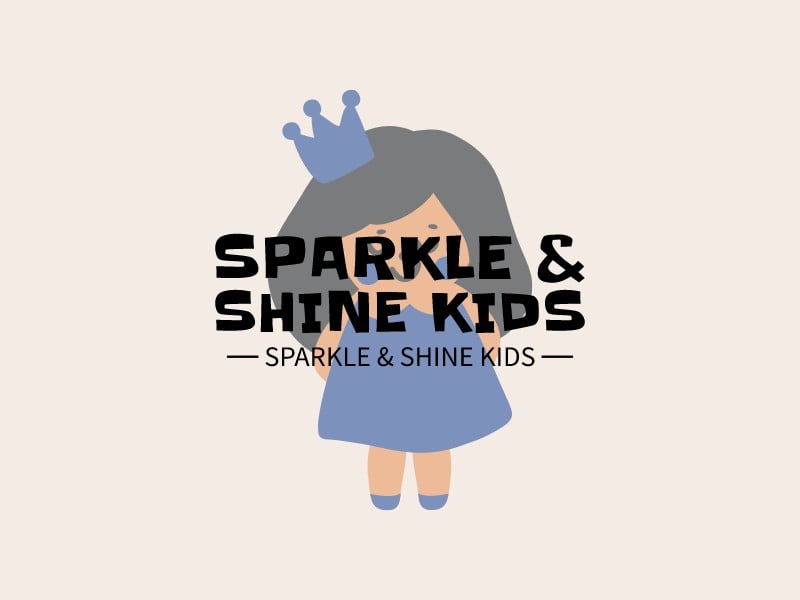 Sparkle & Shine Kids Logoentwurf