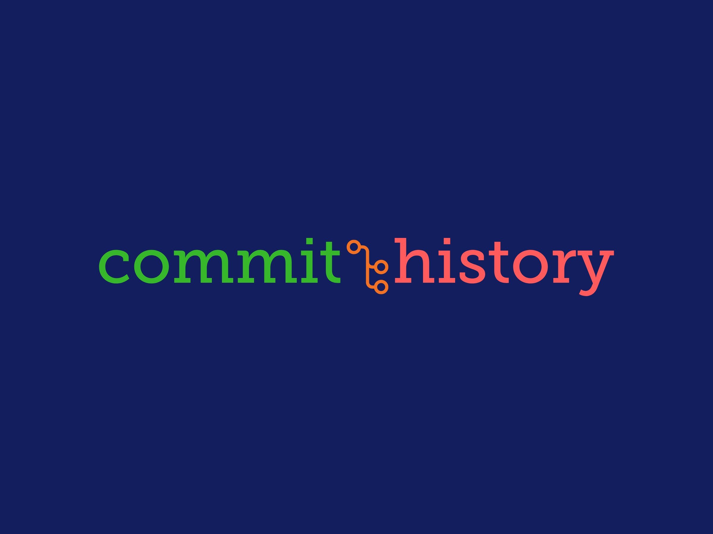 commit history - 