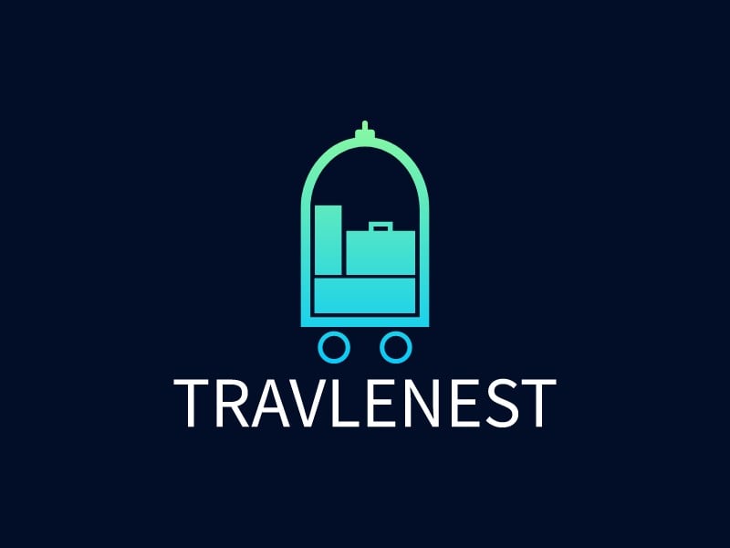 TRAVLENEST logo design