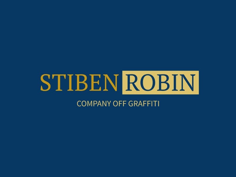 stiben robin logo design